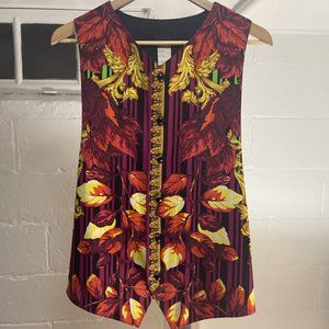 Gianni Versace Istante 1993/94 Fall Print Vest Ve… - image 1